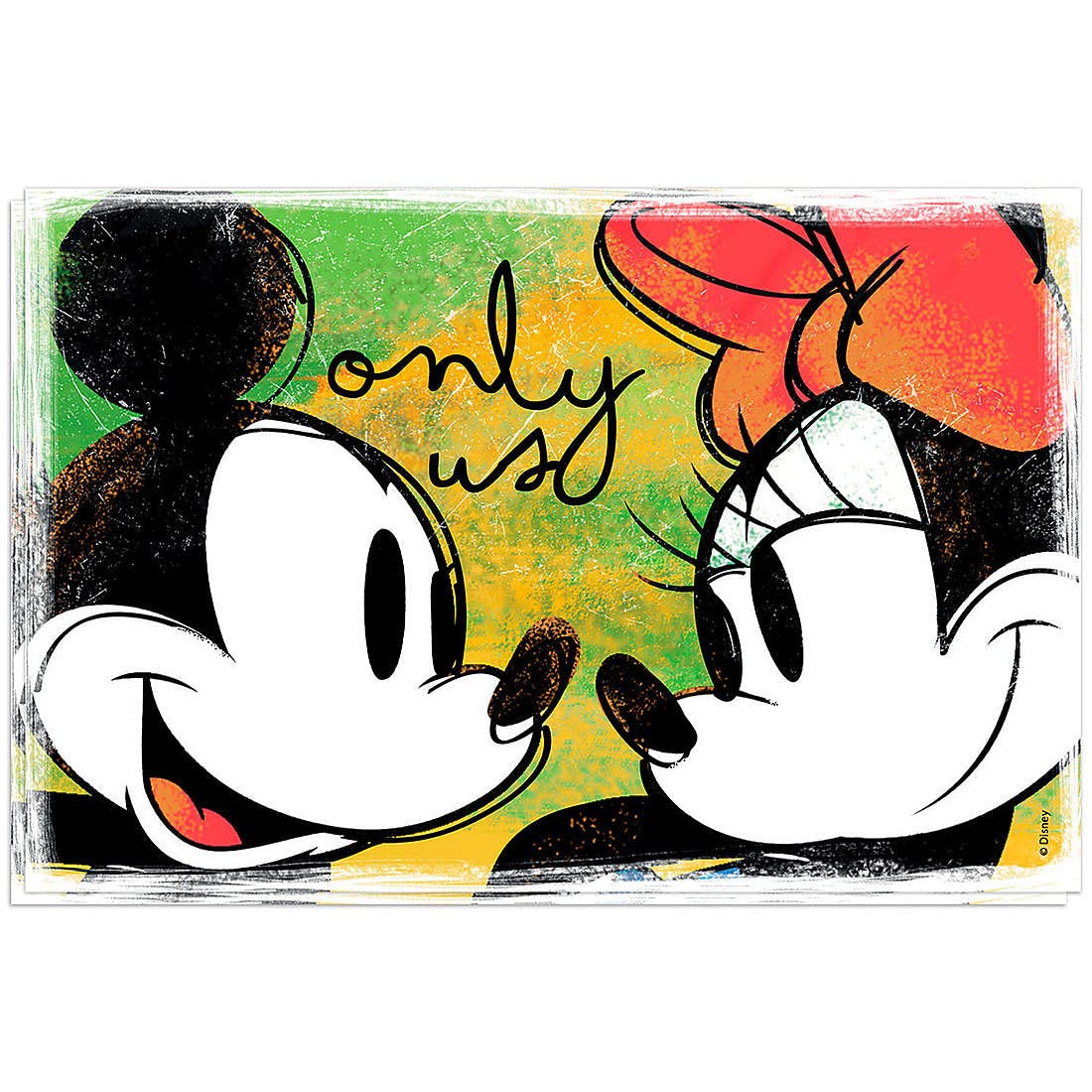 Ensemble 2 Nappes Mickey & Minnie Bleu – Egan Disney Officiel – Taille Unique