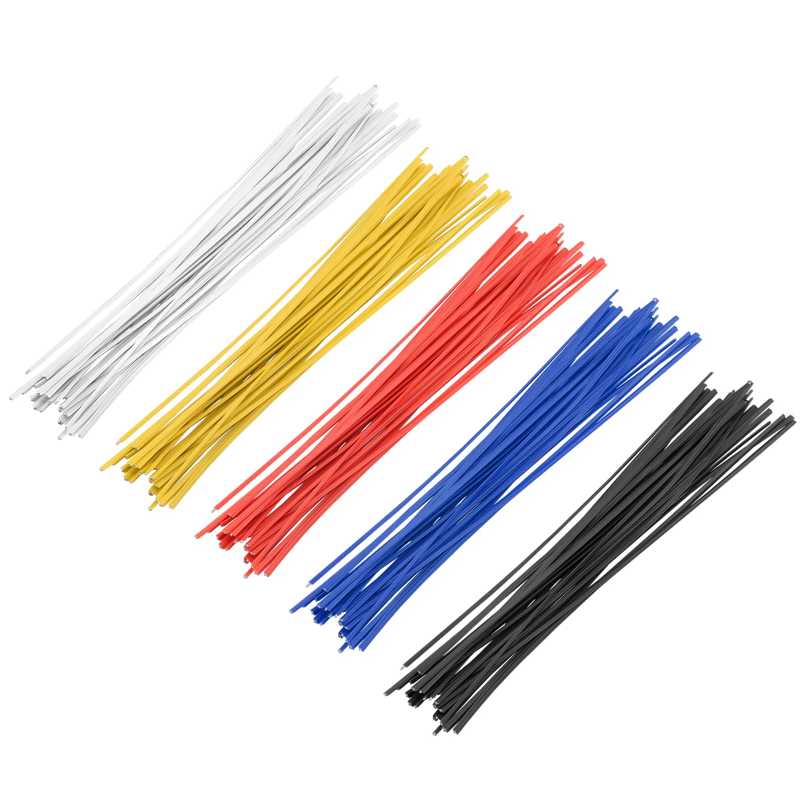 Multiple Colors Metallic Twist Ties 6 Inch / 150mm, Twist Ties with Rugged Metal Innercores, Reusable Fastening for Cable Organize(250Pcs)