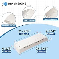 Vista 2 de HECASA Cubierta de Ventilación para Refrigerador de RV Compatible con Ventilaciones Dometic Tapa de Repuesto Directo Modelo Universal 65528
