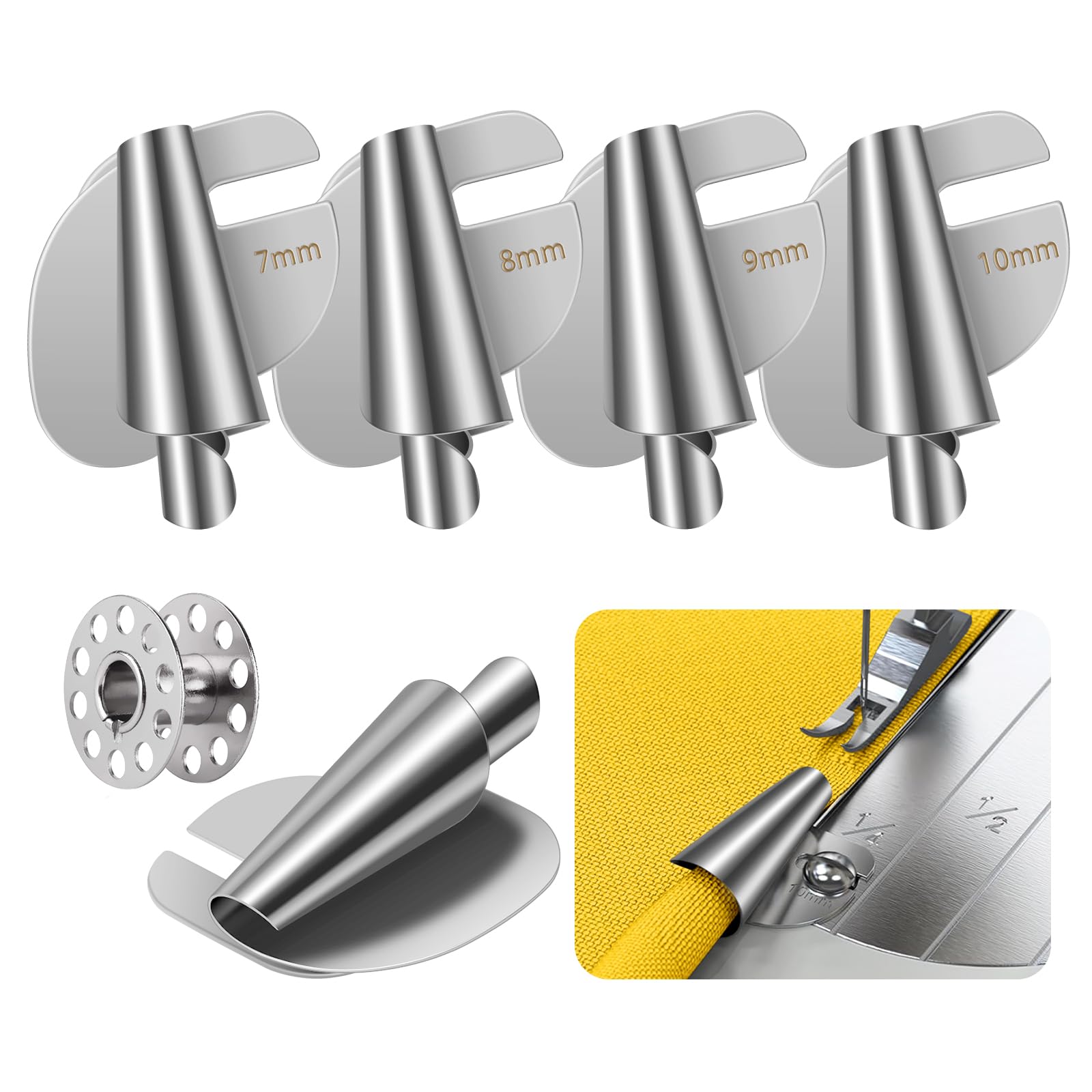 Snapklik Rolled Hem Presser Foot 4Pcs 7 10mm Wide Universal snapklik-rolled-hem-presser-foot-4pcs-7-10mm-wide-universal