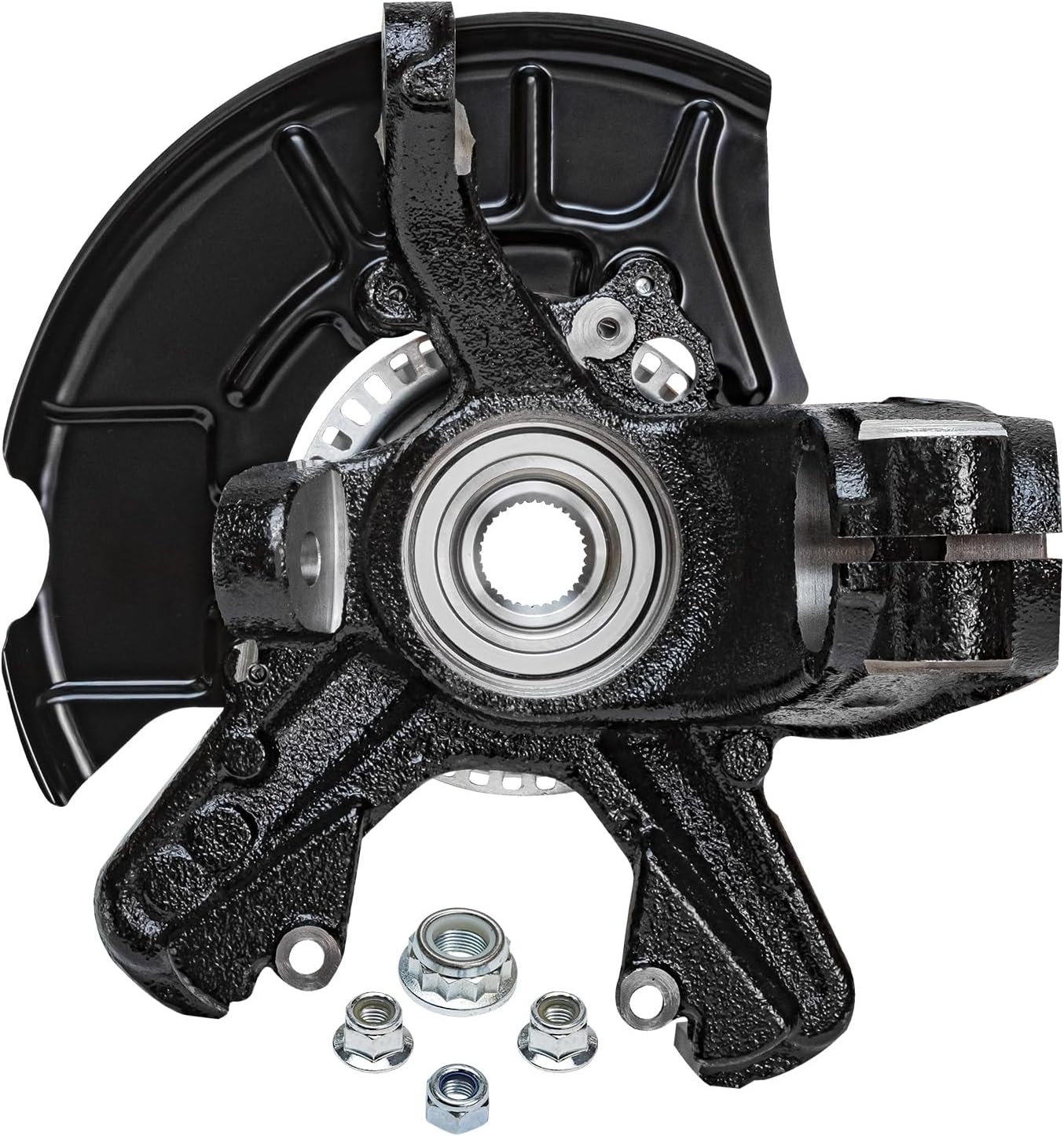 Detroit Axle - Front 2pc Steering Knuckles for Volkswagen Beetle Golf Jetta, 2 Steering Knuckles & Wheel Hub Bearing Assembly Replacement