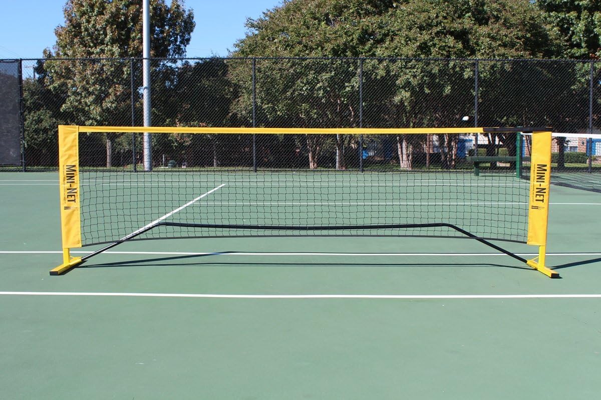 Oncourt Offcourt Quick Start Mini-Net Portable Tennis Net - 10' Wide with Carry Bag | Adjustable Height 30-64 inches | Indoor/Outdoor : Sports & Outdoors