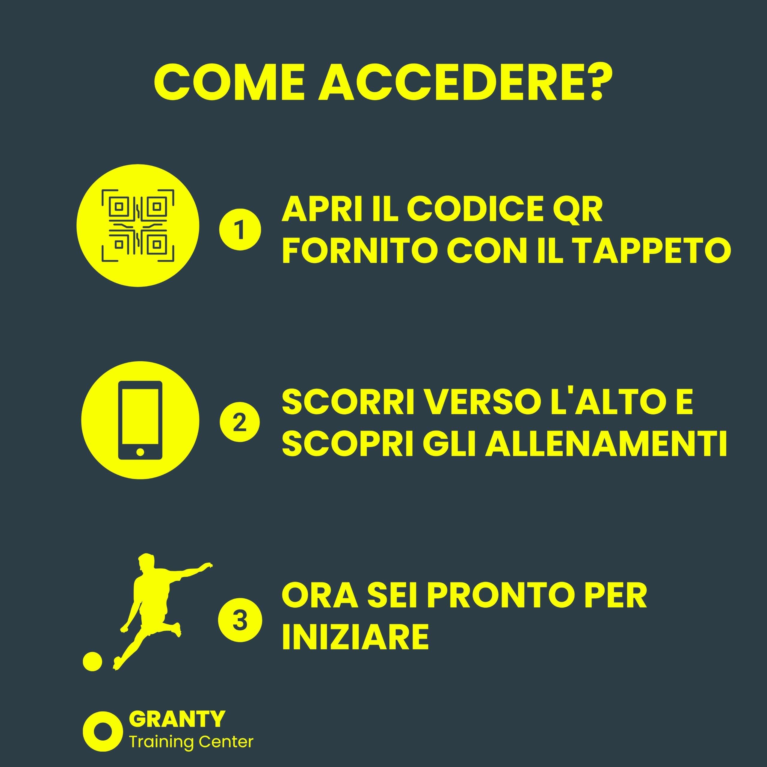 GRANTY Tappeto Allenamento Calcio con APP- Include Kick Throw, Calzini, Borsa e APP video - Allenamento Calcio - Tappetino allenamento calcio