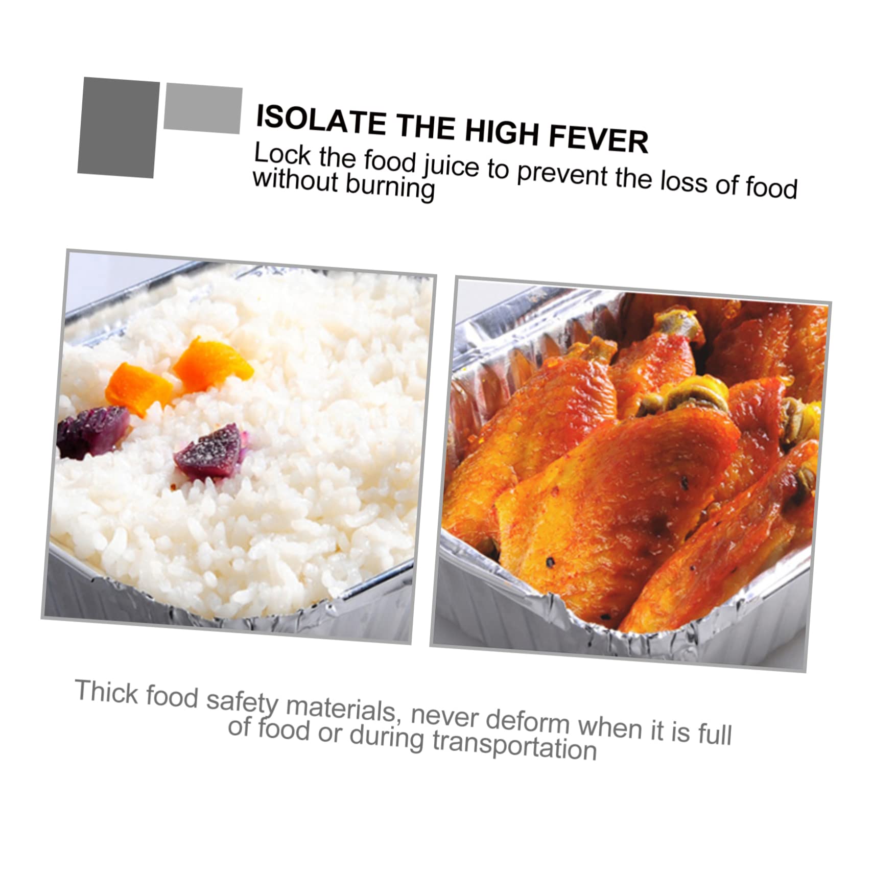 Mikinona Disposable Foil Barbecue Pans with Lids Drip Pans for Takeaway for Food Storage and Grilling