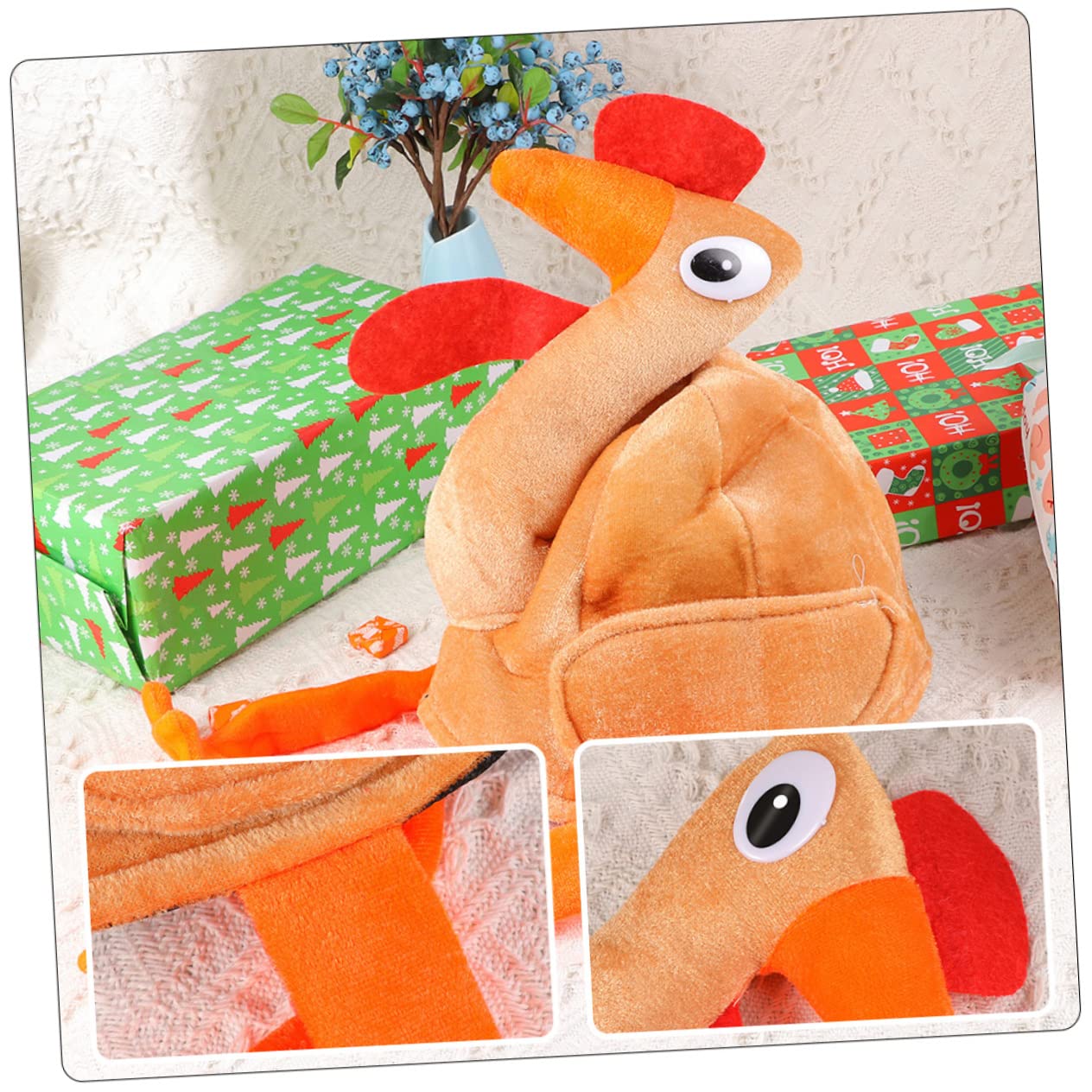 Abaodam 5piezas Sombrero De Pavo Divertido Para Carnaval y Acción De Gracias Diseño Adorable Patas Accesorio De Fiesta Para Cosplay y Celebraciones
