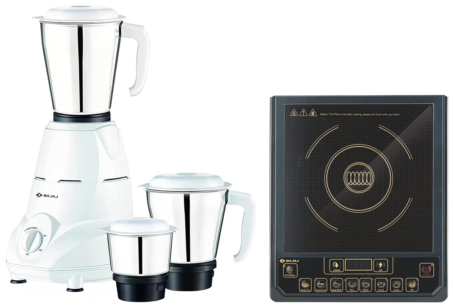 Buy Bajaj Majesty ICX3 1400W Induction Cooktop with Pan Sensor and