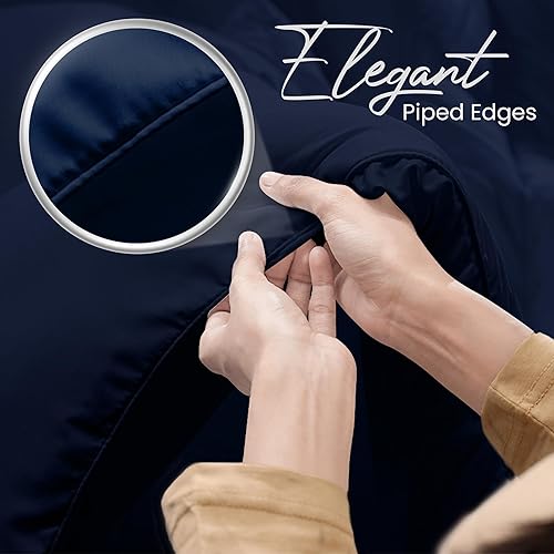 Miniatura 5 de Utopia Bedding - Edredón para todo el año, 8.82ozm, edredón de plumón alternativo ultrasuave, relleno de fibra siliconada de felpa, con cuadros