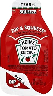 Heinz Ketchup Dip & Squeeze Single Serve Packet (0.95 oz Packets, Pack of 300)