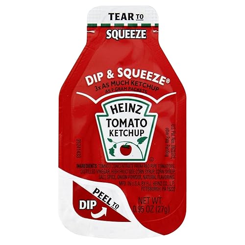 Miniatura 18 de Paquetes Heinz de ketchup de porción individual (0.3 oz por paquete, paquete de 200)