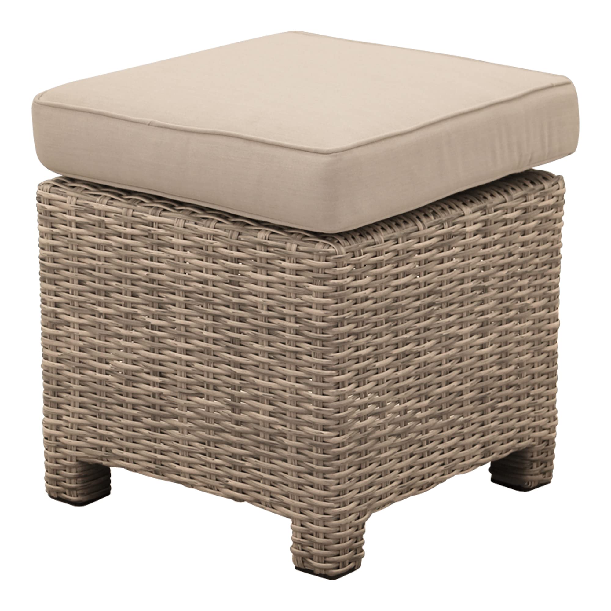 Courtyard CasualCapri Ottoman Solution Dyed Acrylic with EverBloc DWR Treatment