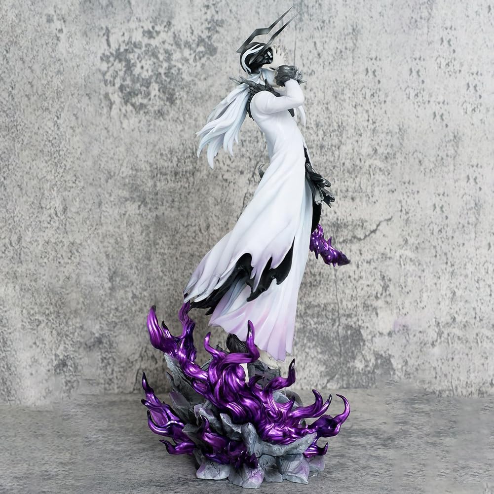 Kurosaki Ichigo Figura de acción con cabeza intercambiable Accesorios Blanco Ichigo Figura Deluxe Base Ver, 31 cm Coleccionable Estatua de Escritorio Ornamentos