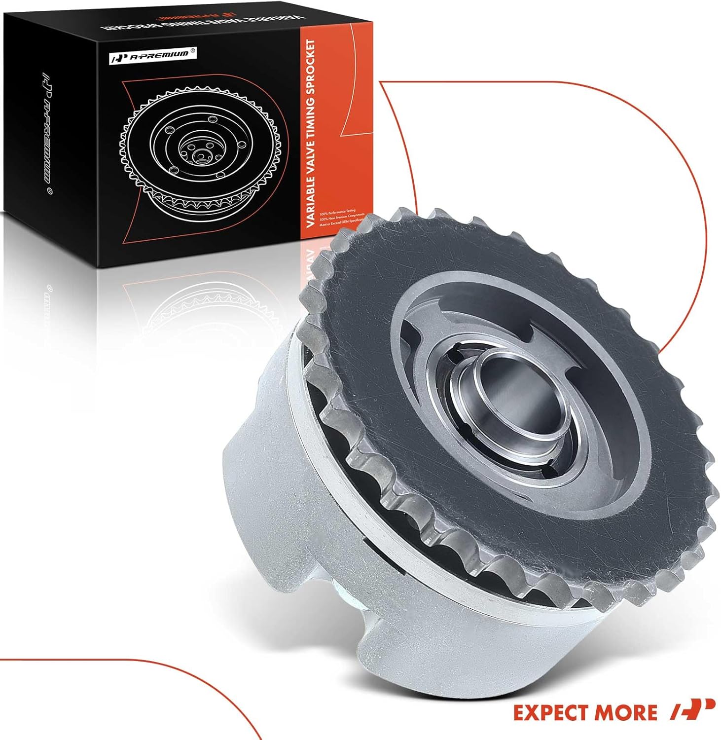 A-Premium Engine Camshaft Phaser Adjuster Compatible with Volkswagen Beetle 2006-2014, Golf 2010-2014, Jetta 2009-2014, Passat 2012-2014, Rabbit 2006-2009, Replace# 07K109083F