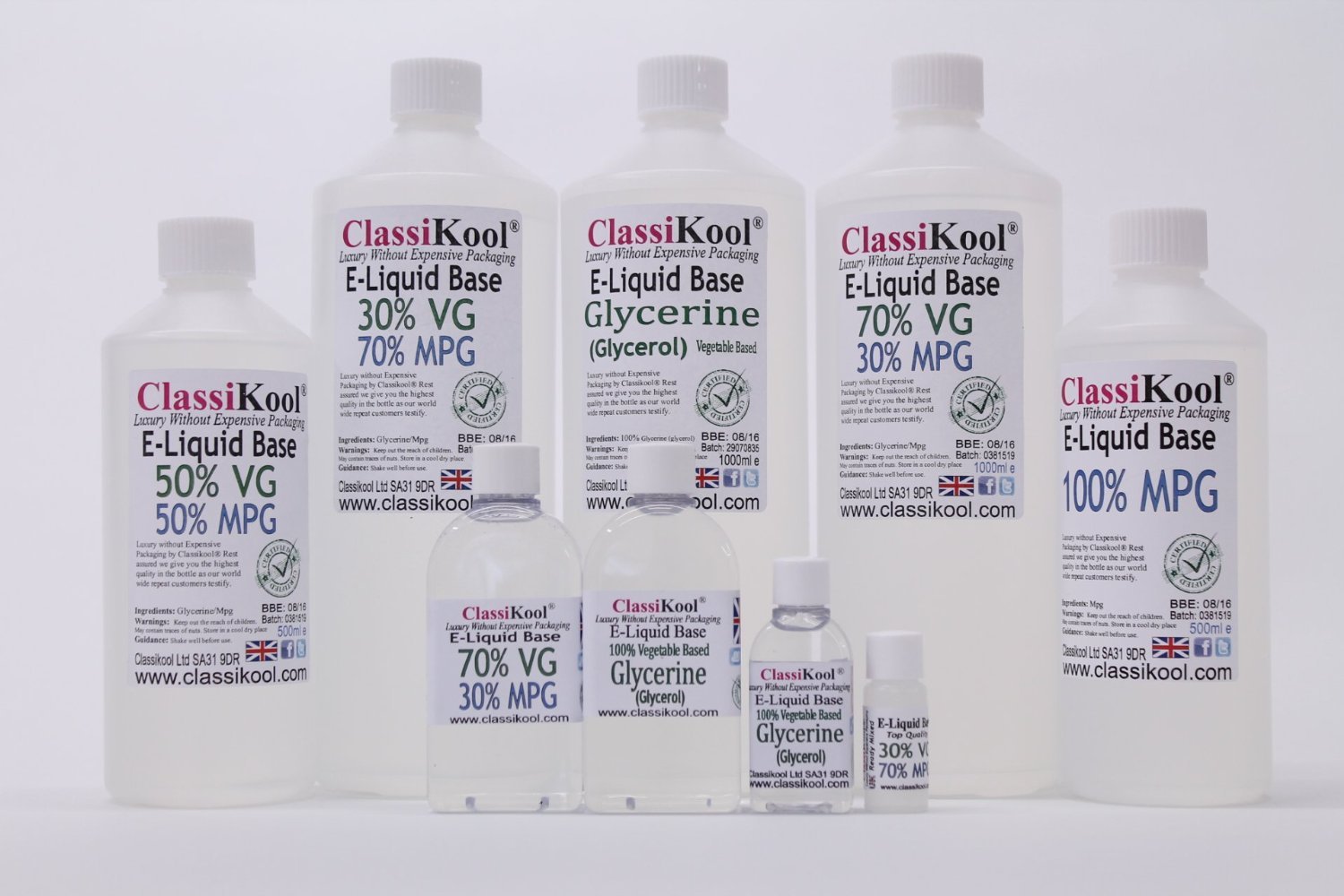 Classikool 100 Vegetable Glycerine E Liquid Base 1000ml 1l | Desertcart  INDIA
