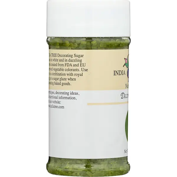 INDIA TREE Decorating Sugar Green, 3 OZ 5