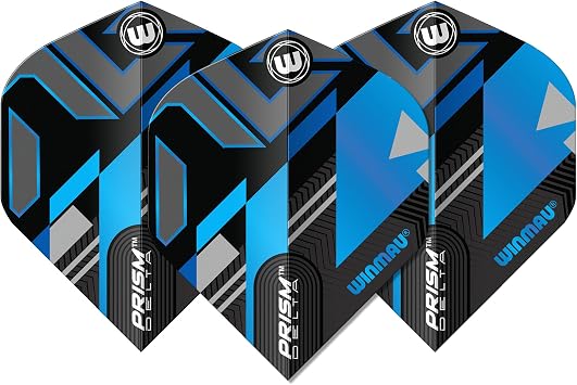 WINMAU Dart Flight - Prism Delta Extra Thick 100 Micron - 1 Satz pro Packung insgesamt 3 Dart-Flights - Professionelles Dart Zubeh r