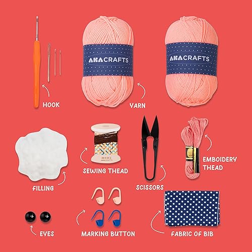 Miniatura 5 de Akacraft Amigurumi - Kit de ganchillo para adultos principiantes, kits de aprendizaje de ganchillo con tutoriales en video, juego de pasatiempos de