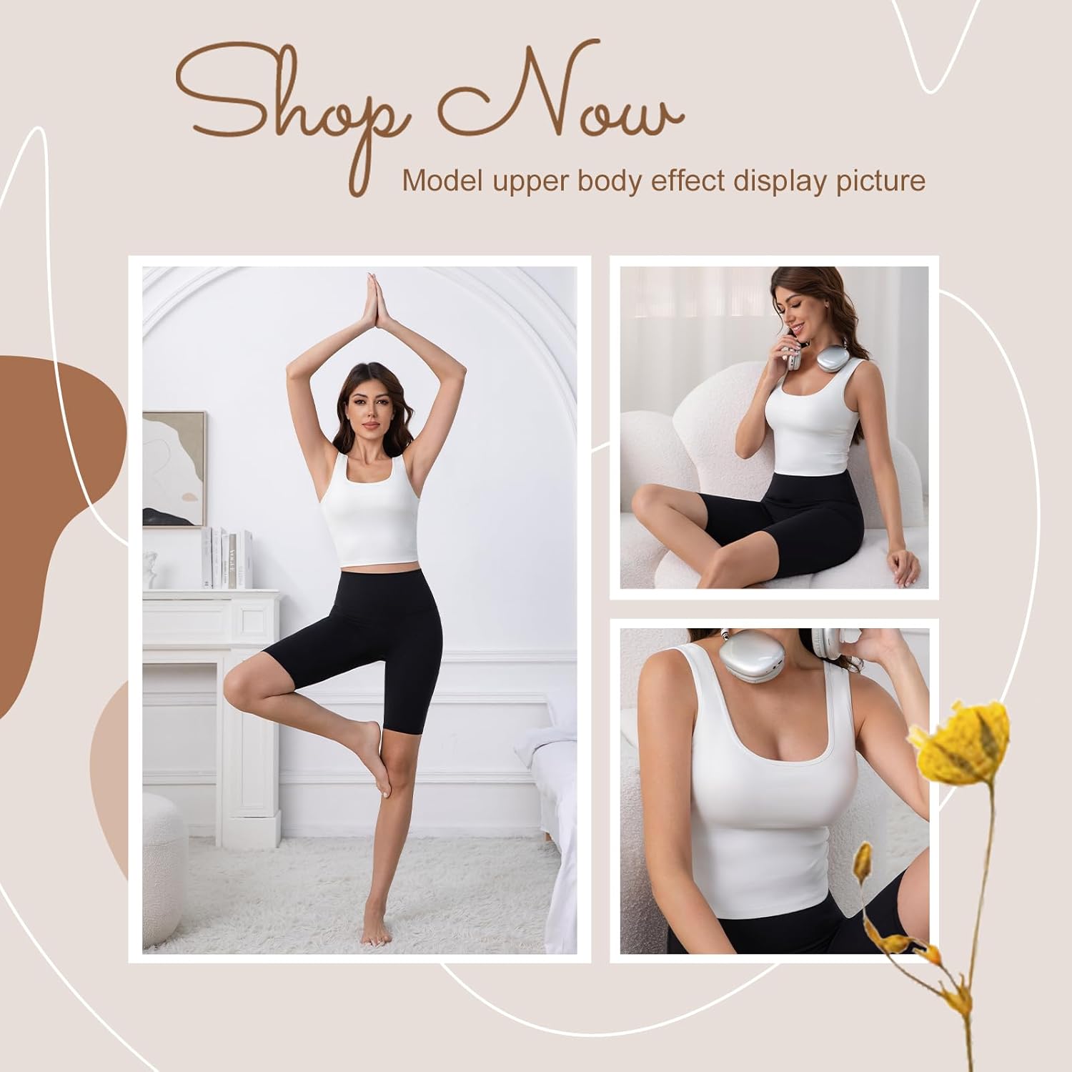 Women's Sports Bra Workout Tank Top High Support Fitness Bra Moisture-Wicking Exercise Top for Yoga, Pilates, Gym Workouts - Image 6