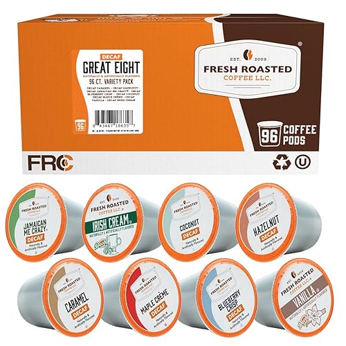 Miniatura 487 de Fresh Roasted Coffee, Peaberry de Tanzania, tostado ligero, Kosher, compatible con K-Cup, 24 cápsulas