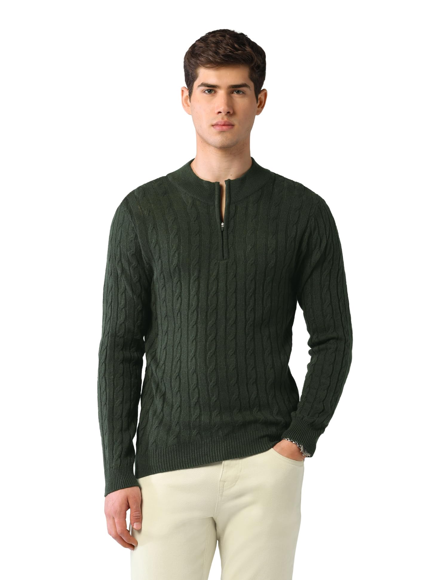 arvind SWFGAON819 Charcoal Mens Sweater-picture-42