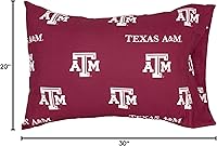 Vista 10 de College Covers Everything Comfy Texas A&M Aggies - Par de fundas de almohada, estándar, 20 x 30 pulgadas, incluye 2 fundas de almohada