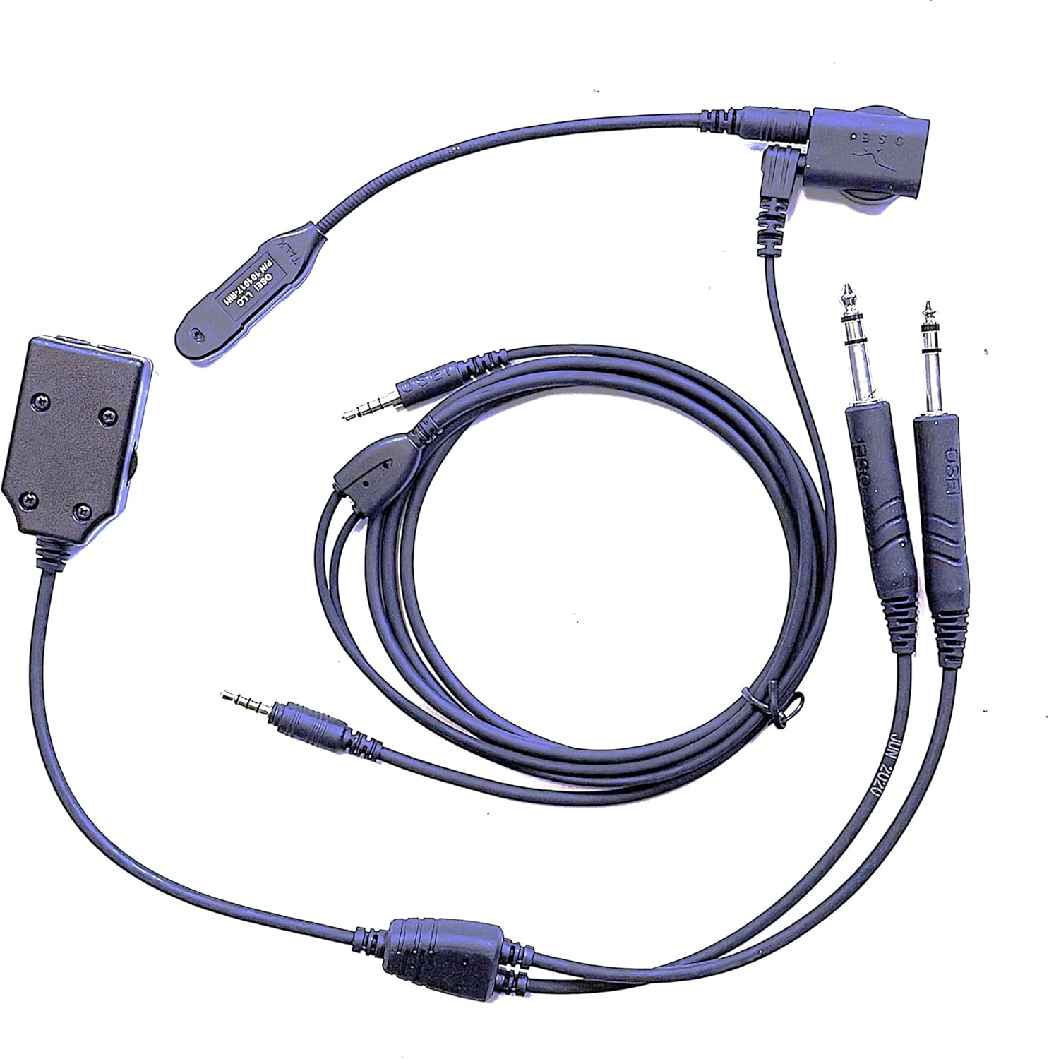 Aviation Microphone for WH-1000XM4/5/6 Headphones with Lighweight Mic Boom. Compatible with Sony Noise Cancelling Headphones and Others with 3.5 mm Audio.