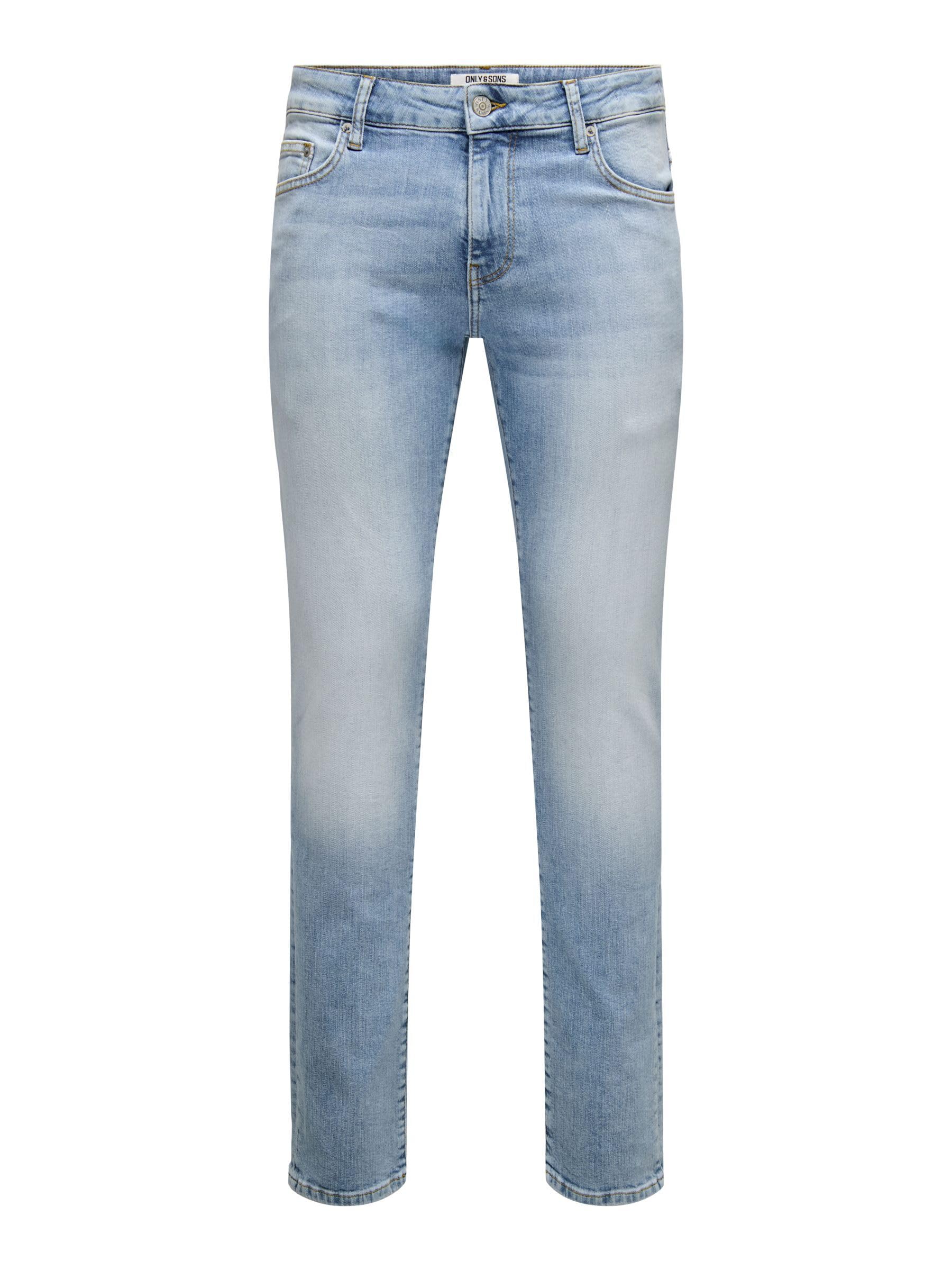 Only & Sons Male Slim Fit Jeans ONSLOOM Niedrige Taille Slim Fit Jeans