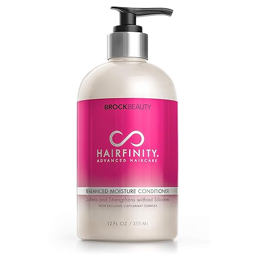 Hairfinity - Acondicionador de biotina de humedad equilibrada - Fórmula de crecimiento libre de silicona y sulfatos - Tratamiento para cabello