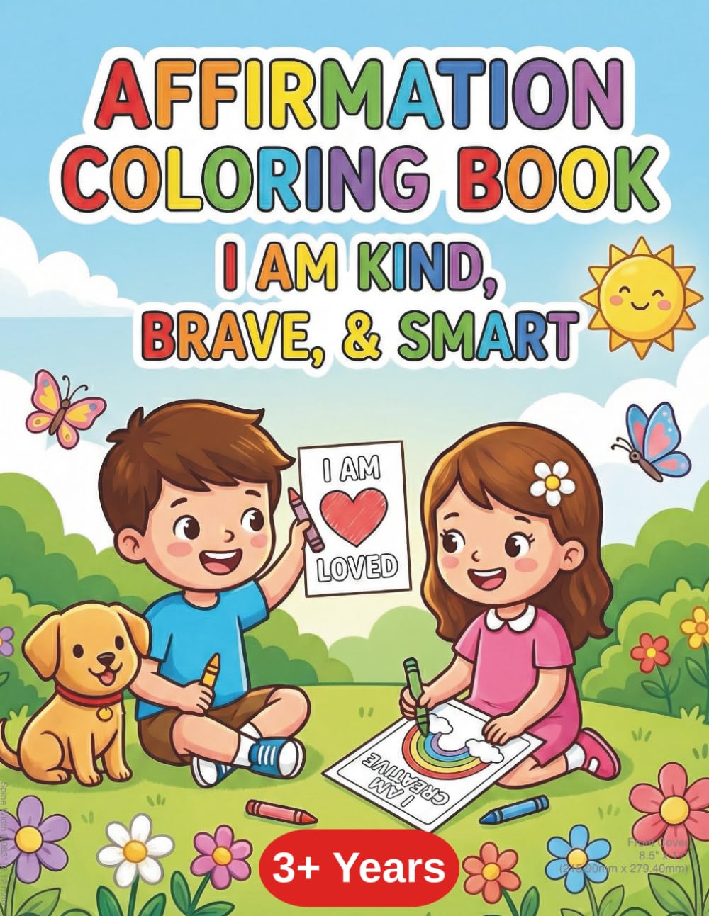 Affirmation Coloring Book: I am kind, brave & smart