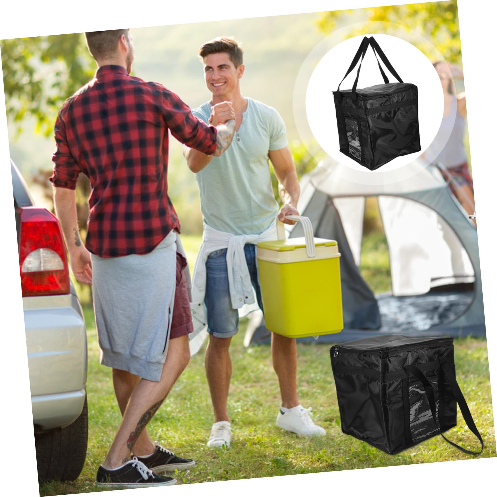 Réutilisable pour Nourriture Chaude et Froides Isolation Thermique Renforcée de Transport Multi-usage pour Pique- Plats à Emporter et Courses