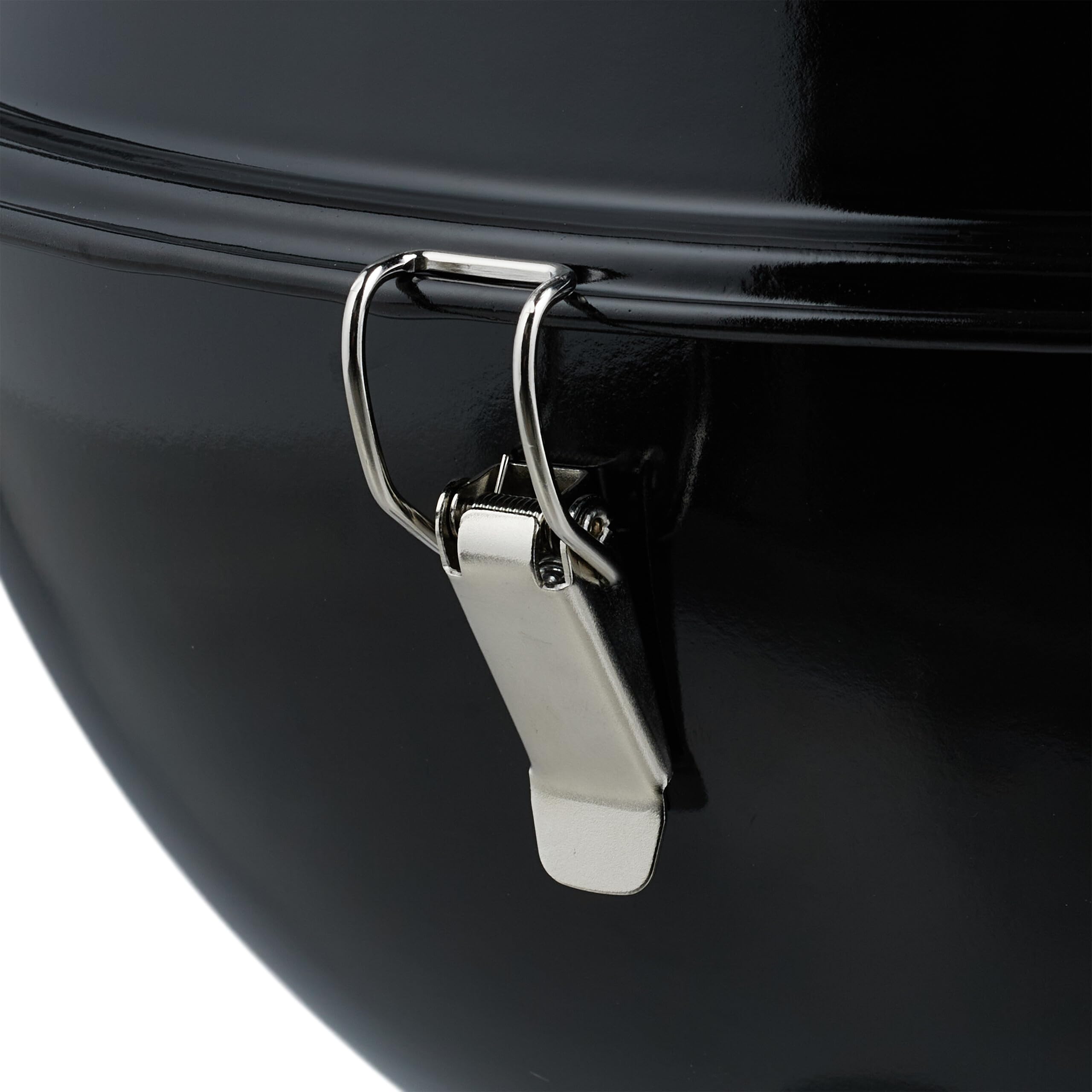 Relaxdays Barbecue Portable, Grill Rond, Ø37 cm, pour Table, Jardin, Balcon, avec Couvercle, bac à Charbon & Pince, Noir