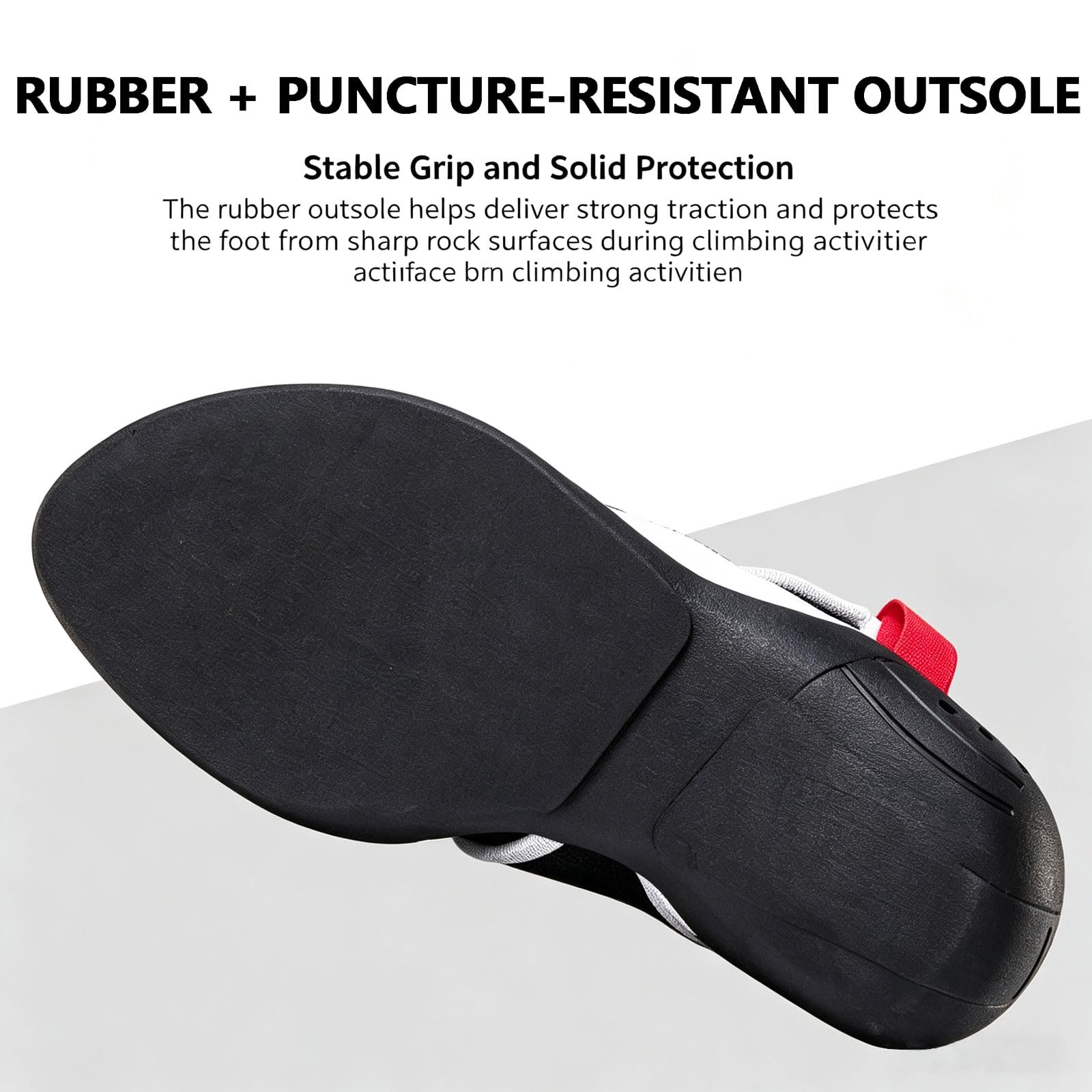 Zapatillas De Boulder Horma plana Refuerzo en la puntera Zapatos scalada Goma pegajosa Pisar PrecisióN Los Puntos Tallas: 32-44 Con cinta adhesiva FáCil De Poner Quitar para Una SesióN De BúLder