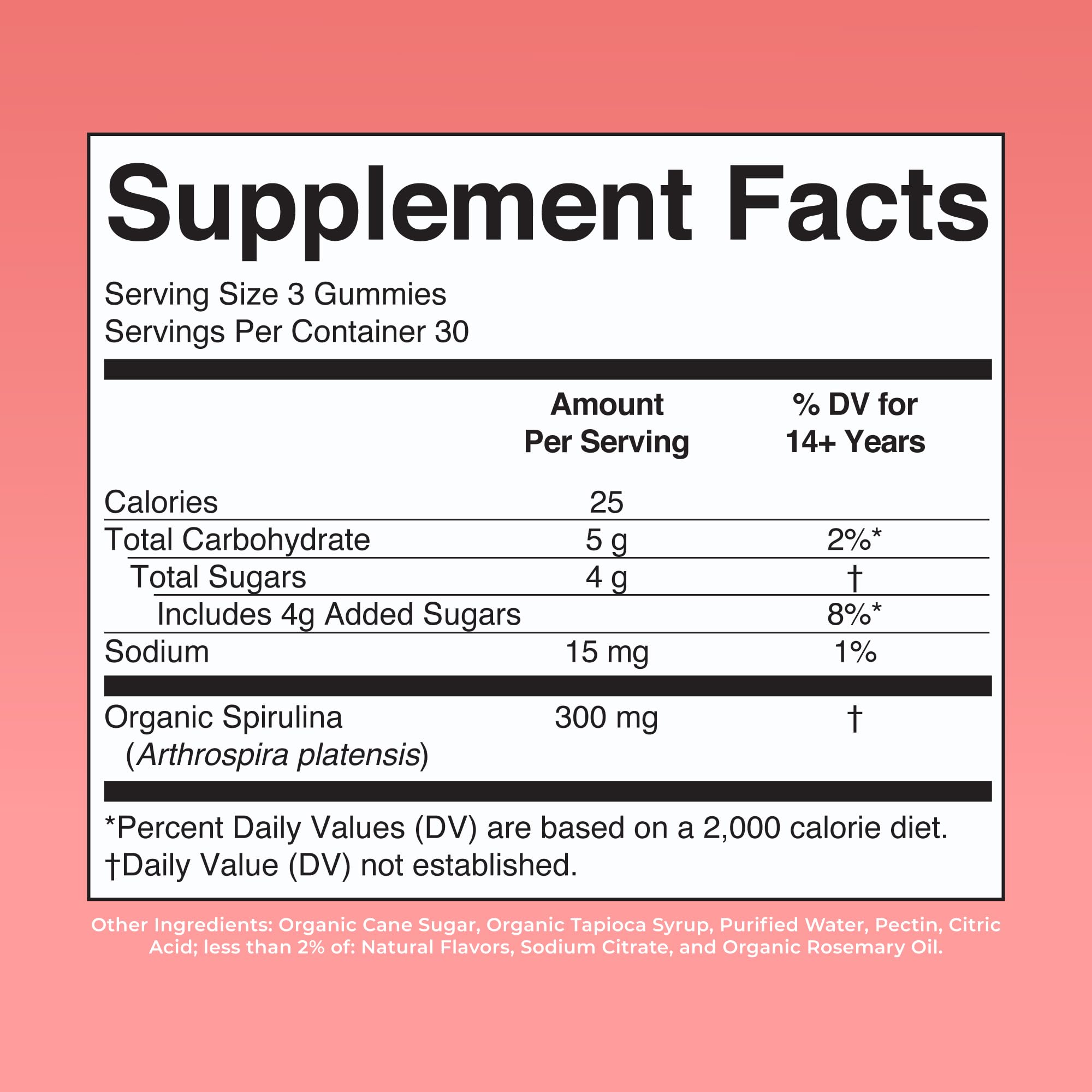 MARYRUTH'S Spirulina Gummies Made with Organic Spirulina, 90 Count, Vegan — Amazon image 10