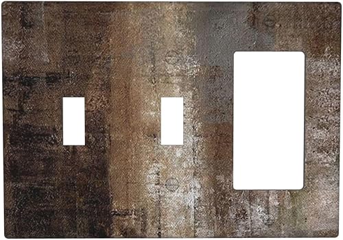 Miniatura 193 de Cubierta de Interruptor de Luz de Palanca de 1 Gang con Estampado de Bosque de Pinos Rústico Campestre, Cabaña Lodge Granero Bosque Forestal de