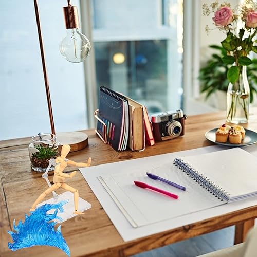 Miniatura 4 de iplusmile Figuras de acción de metal modelo figura de acción, soporte de figura de acción, estante de exhibición para montaje de bricolaje, soporte