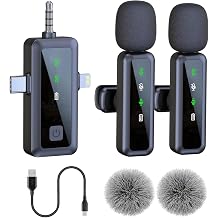 3-in-1 Wireless Lavalier Microphone for iPhone/Android/Camera/PC, Featuring a Rotatable Clip, Mute, Reverb, and Noise Reduction Ideal for TikTok, YouTube, and Vlogging 3-in-1
