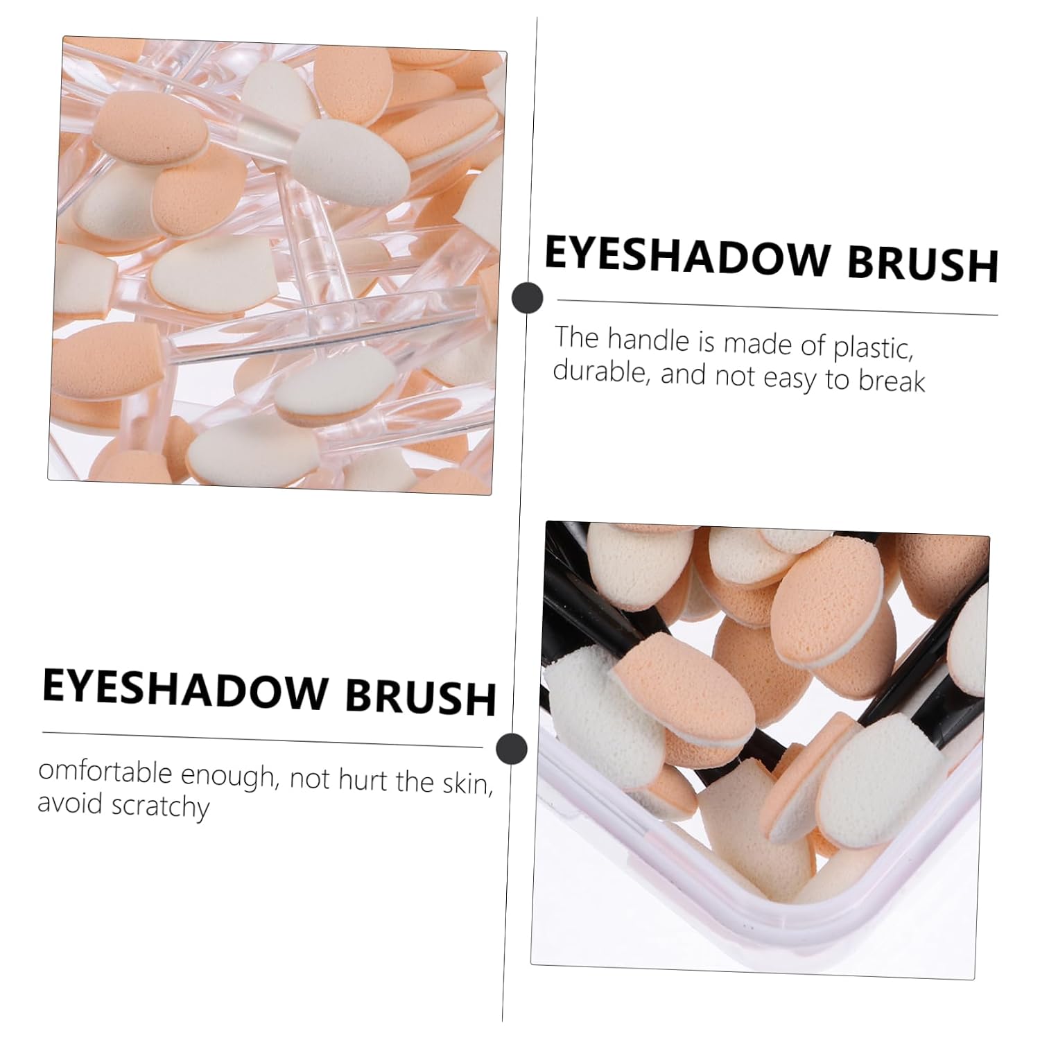 250pcs Professional Eye Shadow Brush Sponge Makeup Applicator for Face Easy to Use Carry