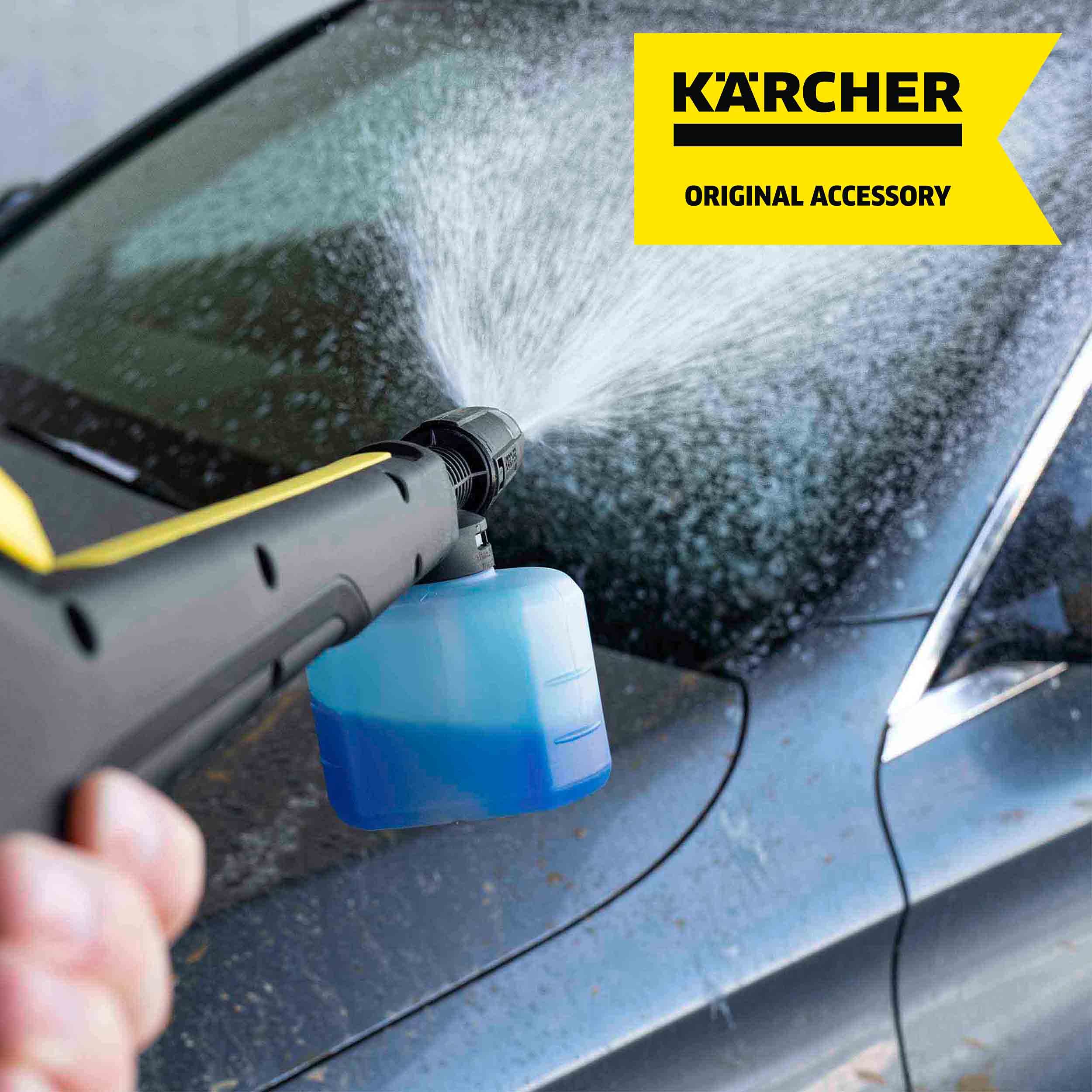 Karcher 2.643-234.0 - Cepillo Para Limpieza De Llantas & Fj 6 - Accessorio Per Idropulitrice - Schiumogeno 0,6 L, Compatibile Con Idropulitrici K2, K3, K4, K5, K7