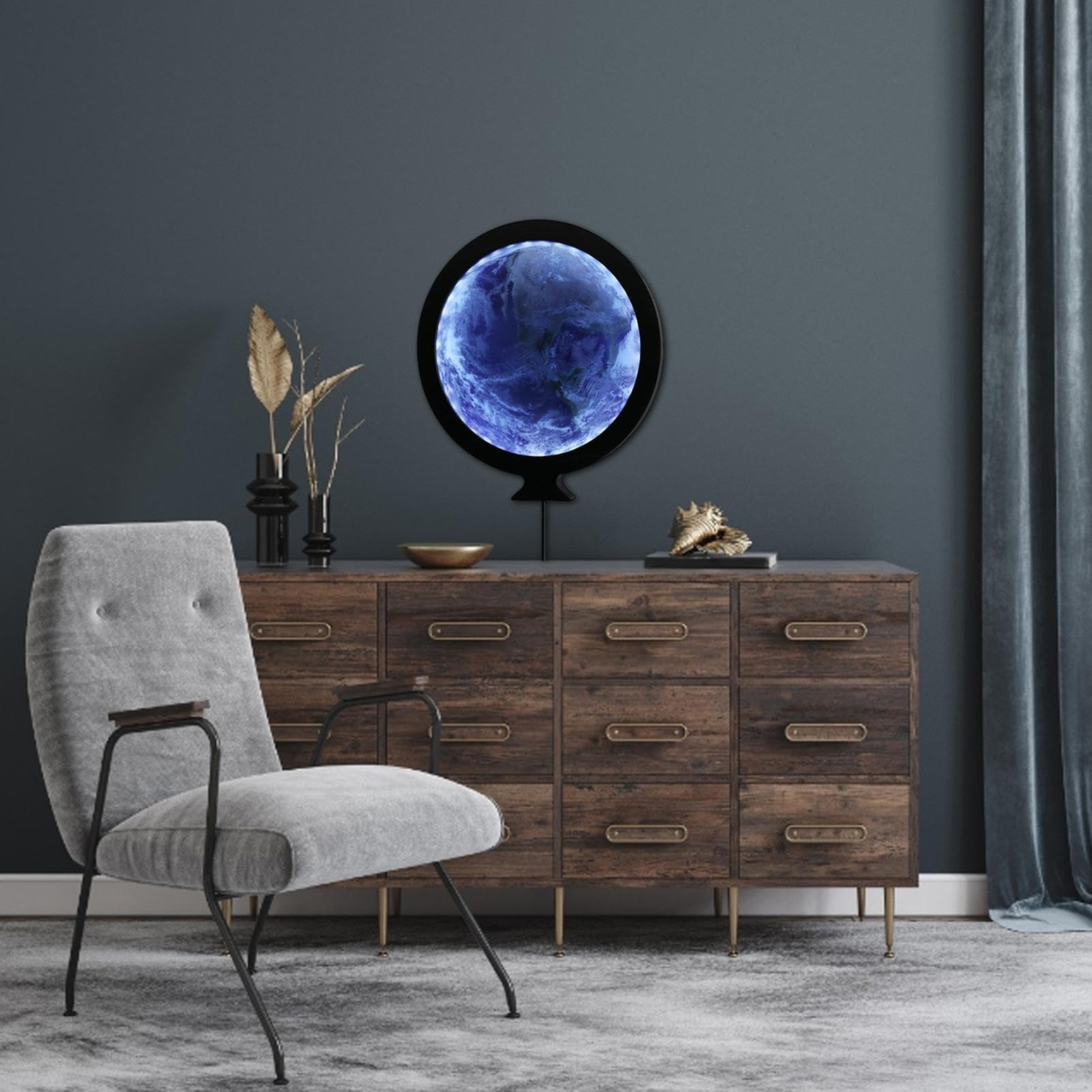 Specchio trucco con Lampada Notturna Decorativa Leggera Arredamento della | Specchio Illuminato per camera da dormitorio soggiorno tavolo piano di appoggio fidanzata moglie