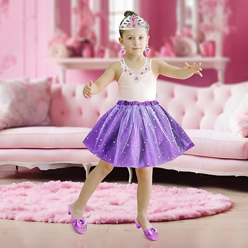 Miniatura 8 de Conjuntos de vestir para niñas de 3 a 6 años - Vestidos de princesa, zapatos y accesorios para juegos de simulación