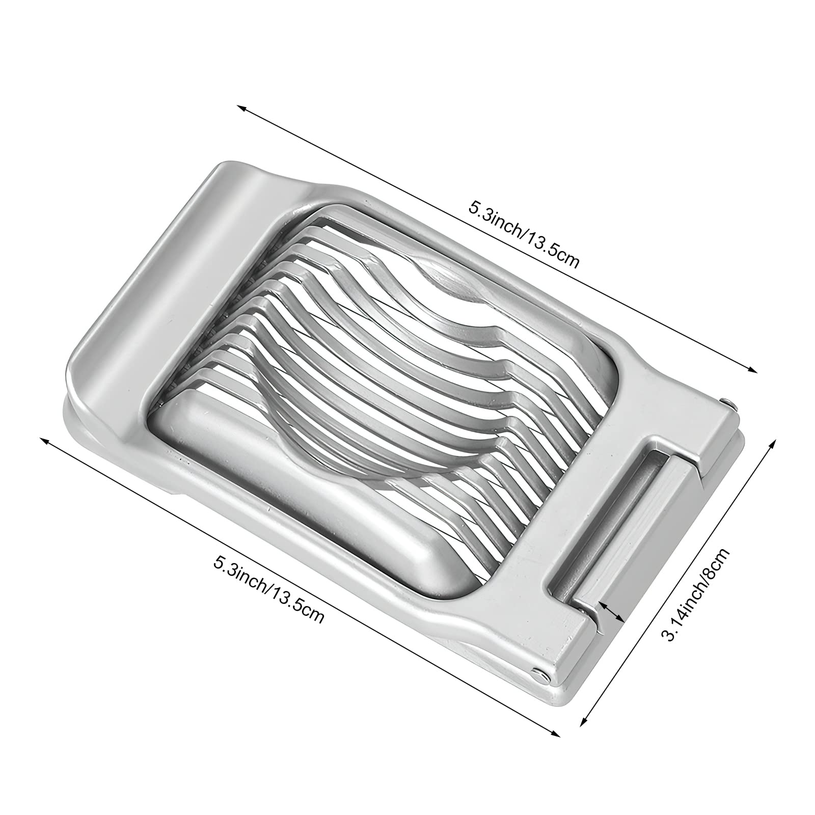 Coupe-Œufs Professionnel En Acier Inoxydable - Trancheur Œufs Durs Et Fruits, Passe Lave-Vaisselle