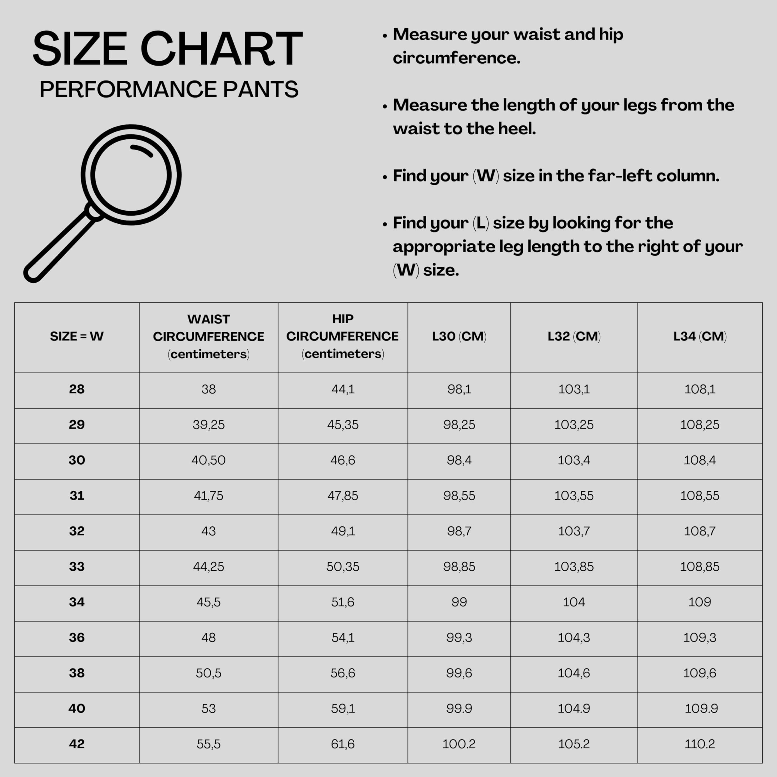 Performance Pants Męskie stylowe spodnie ze stretchem, krój slim fit, spodnie ze stretchem, wygodne i praktyczne, do pracy i w czasie wolnym, wygodne spodnie materiałowe dla, jasnoszary, 28W / 32L