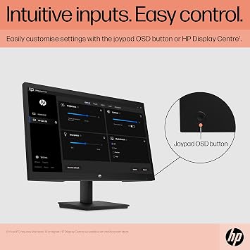 HP 22 Inch FHD Monitor | Full HD VA LCD Display | 75hz Refresh Rate | 200 Nits Brightness | 3000:1 Contrast Ratio | AMD FreeSync Technology | Adjustable Tilt | 1x HDMI 1.4, 1x VGA | Black | V22ve G5