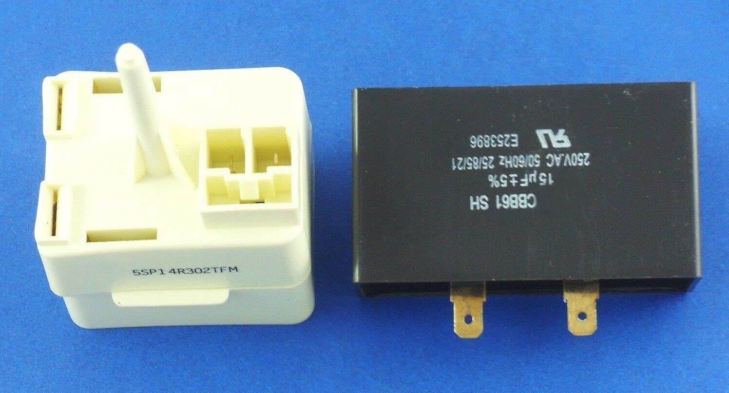 Raseuonr W10613606 Automatic Refrigerator Relay Overload Start Capacitor Replacement Part