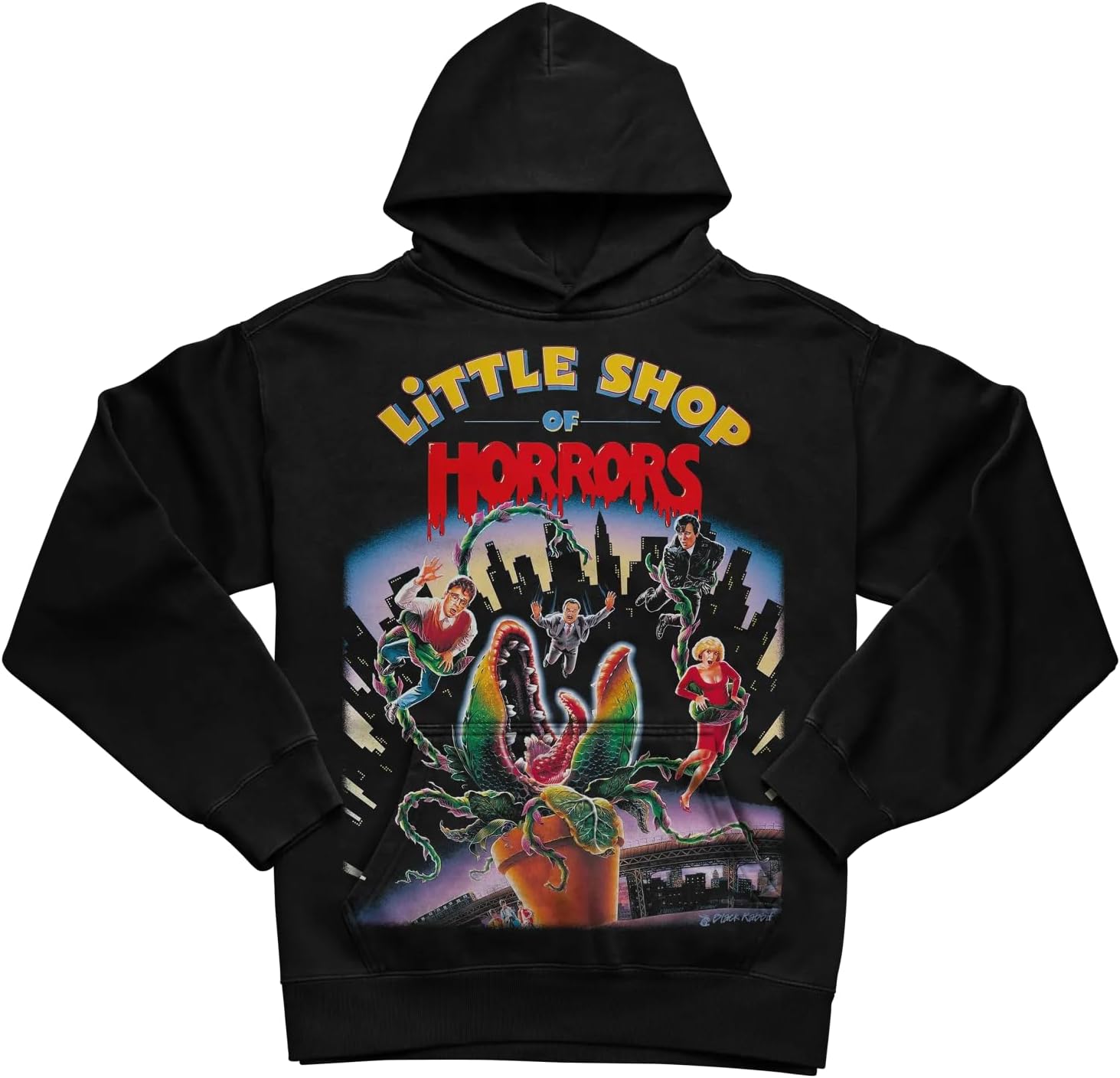 Black Rabbit Little Shop of Horrors 80s Retro Unisex Classic T-Shirt