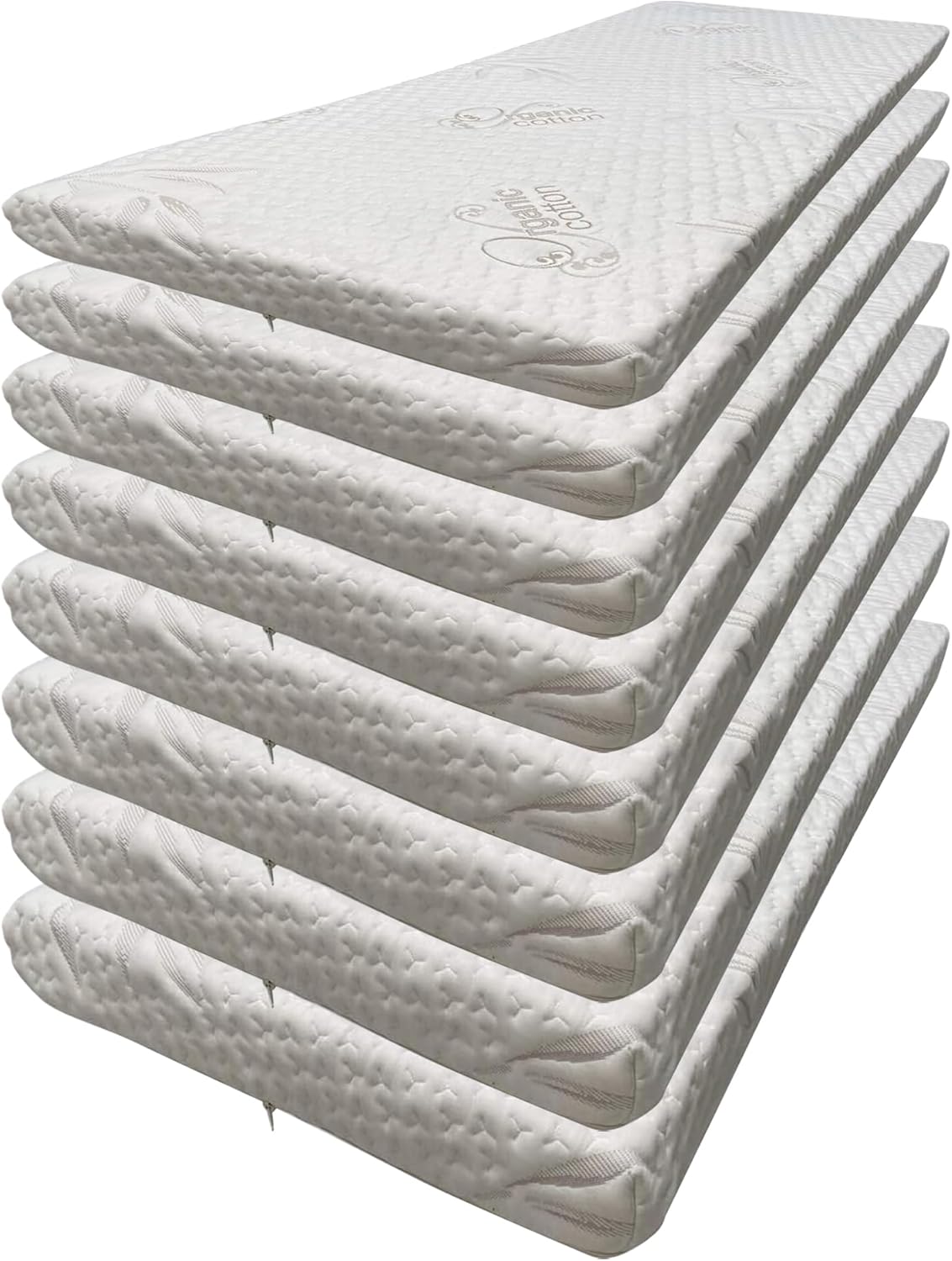 Foamma 5” x 30” x 72” High Density Foam Bunk Mattress, Organic Cotton Cover, Made in USA, Comfortable, CertiPUR-US Certified