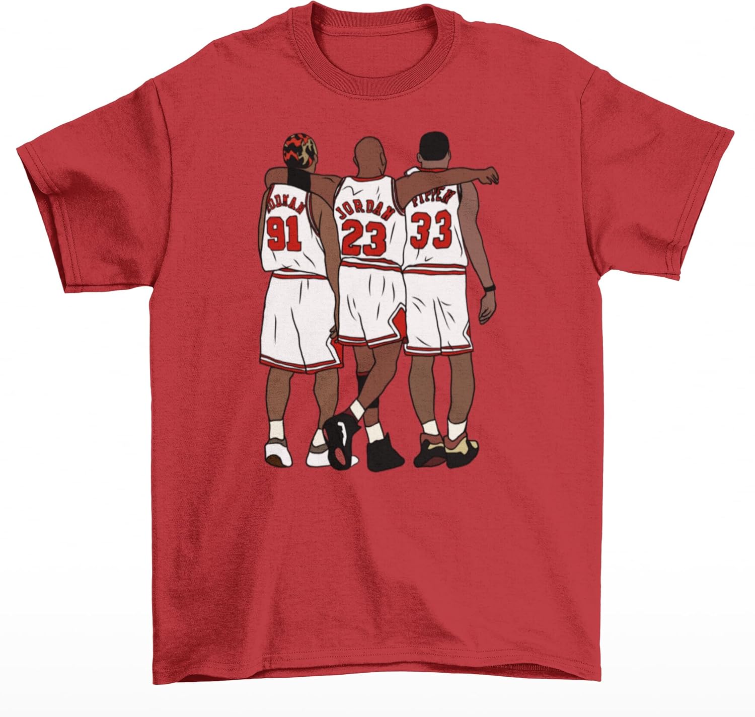 RatTrapTees Rodman, MJ & Scottie Big 3 Chicago Basketball T-Shirt