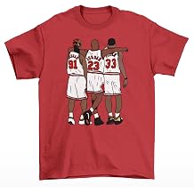 RatTrapTees Rodman, MJ & Scottie Big 3 Chicago Basketball T-Shirt