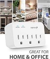 Vista 7 de Fosmon Protector contra sobretensiones para refrigerador, 3 tomas de corriente, resistente contra sobretensiones con julios altos para refrigerador