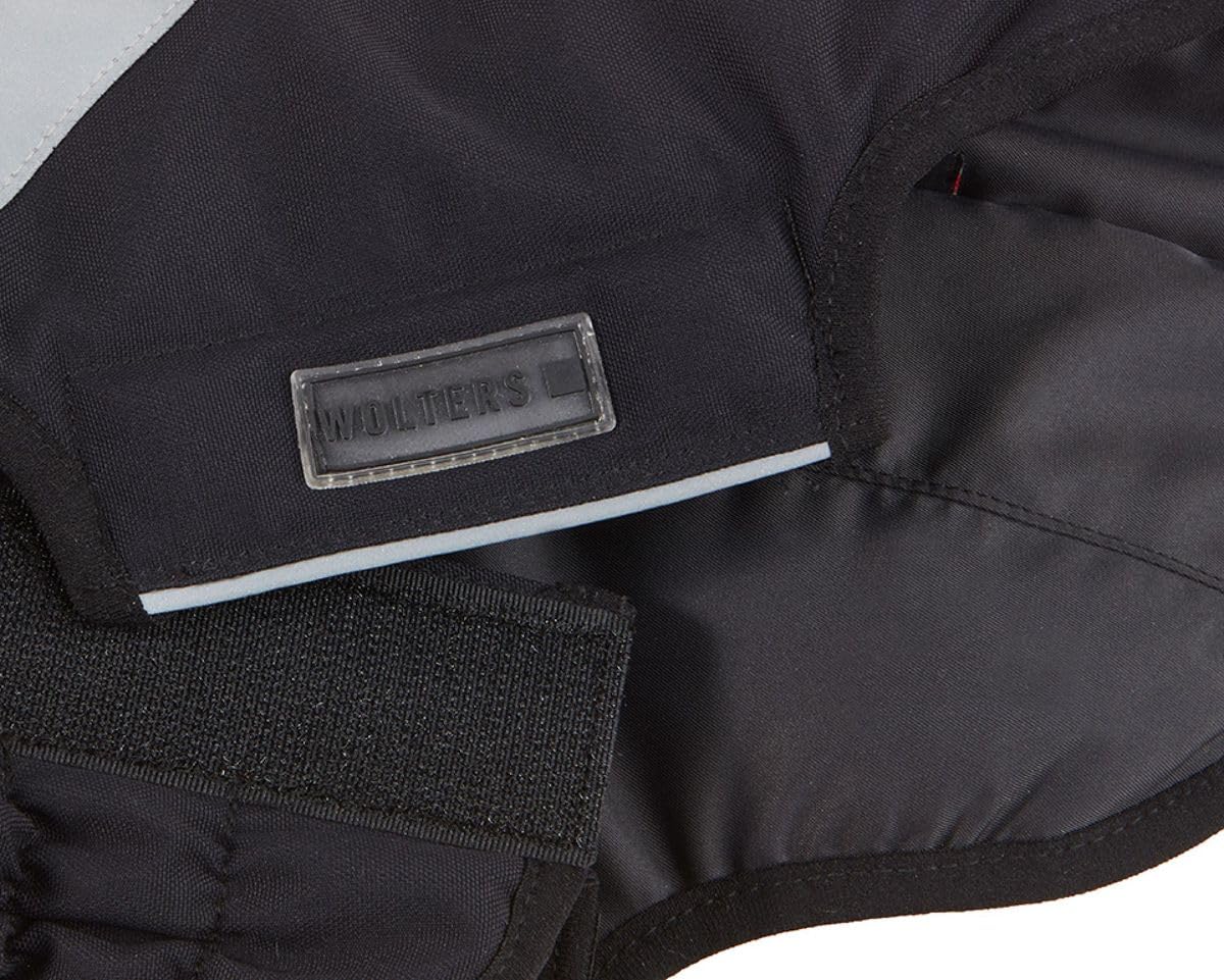Wolters Outdoorjacke Hundemantel Xtra Strong schwarz/grau mit neon-grün