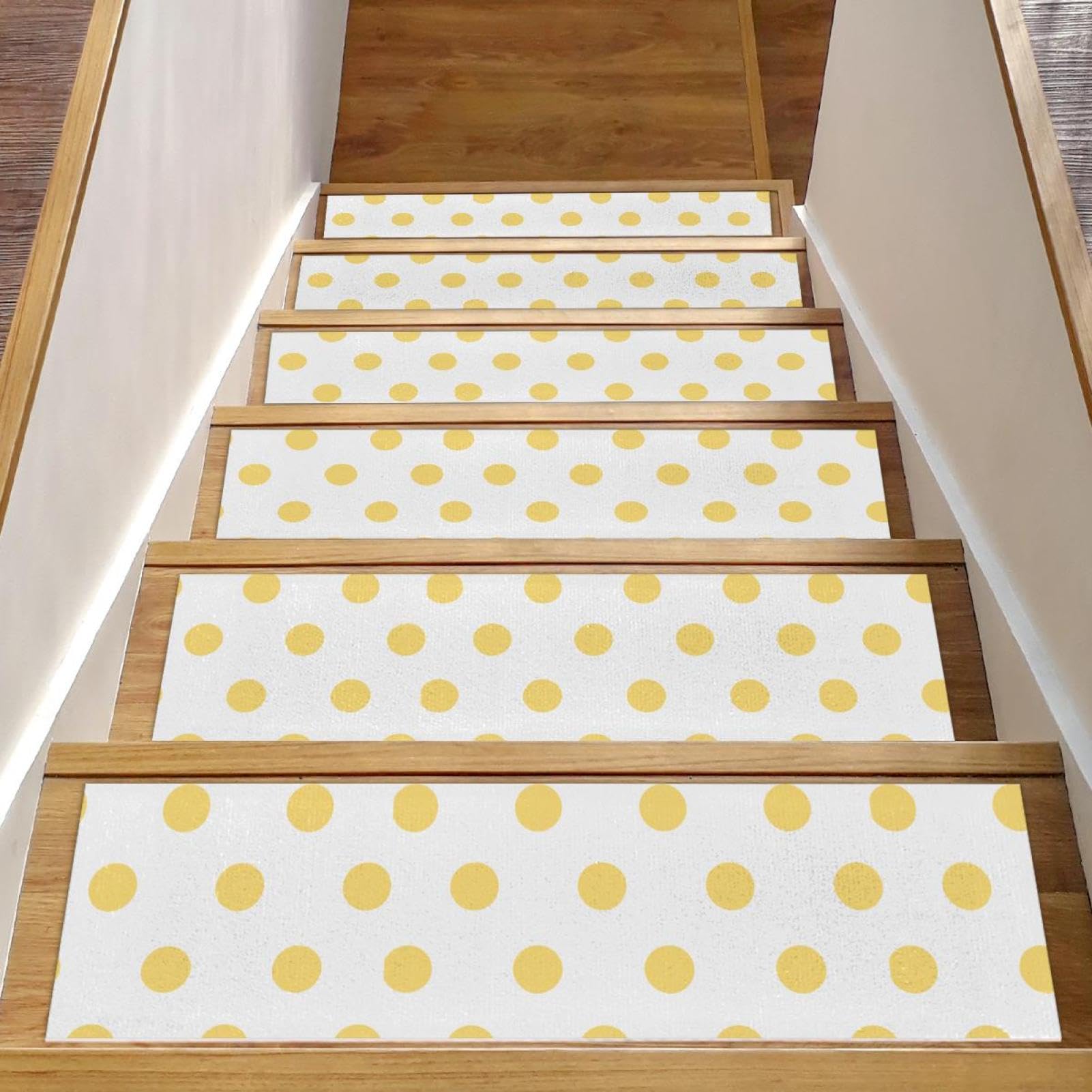 Tapete para niños evite resbalones en escaleras alfombra antideslizante lunares 15 piezas